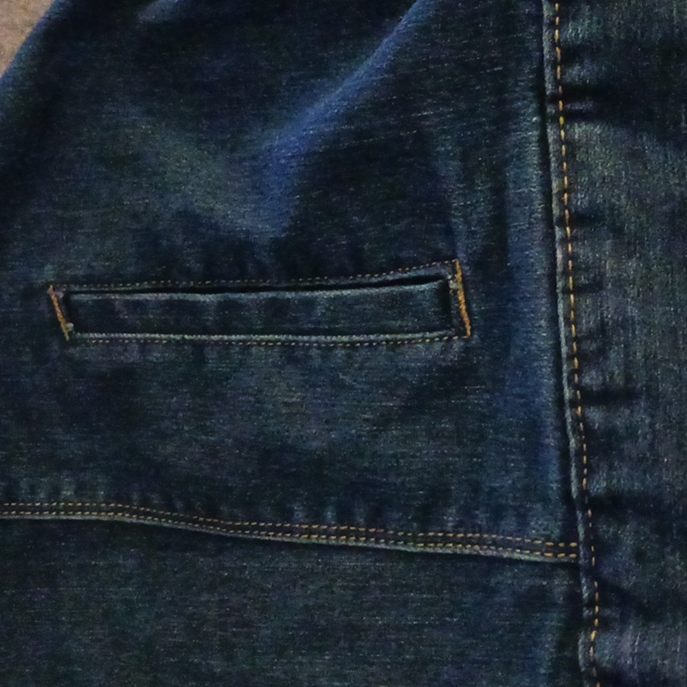 ****Jessica London Dark Blue Jean Jacket Plus Size 20W - Picture 6 of 8